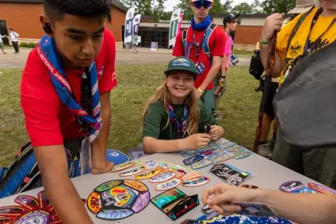 Patch trading at National Jamboree