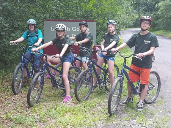 Scouts Mountain biking 